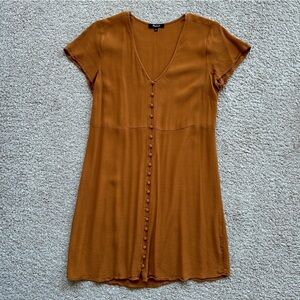 Madewell Rust Button-Front Dress
